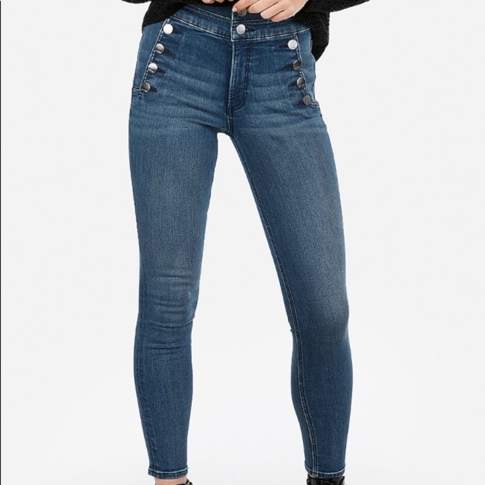 Express Super High Rise Ankle Legging in 2 Long